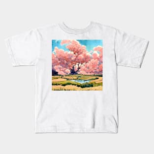 Huge Sakura Cherry Blossom Tree Kids T-Shirt